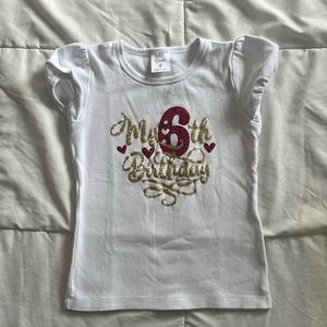 6th birthday shirt